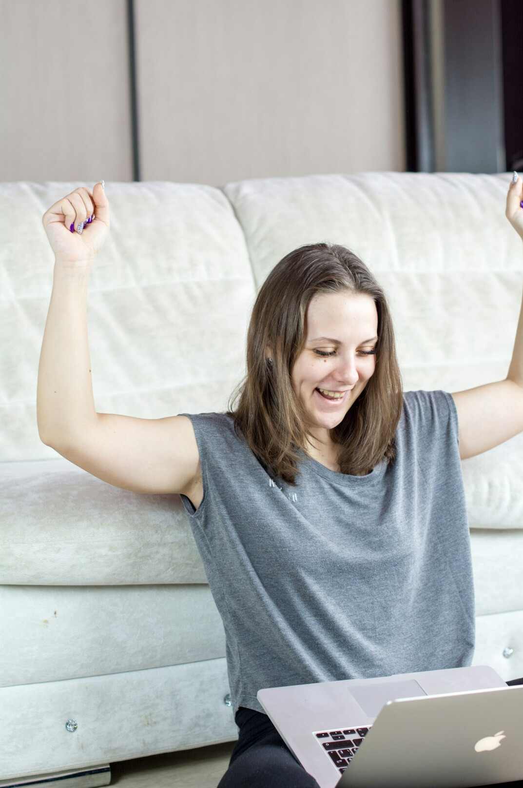 happy student after coding