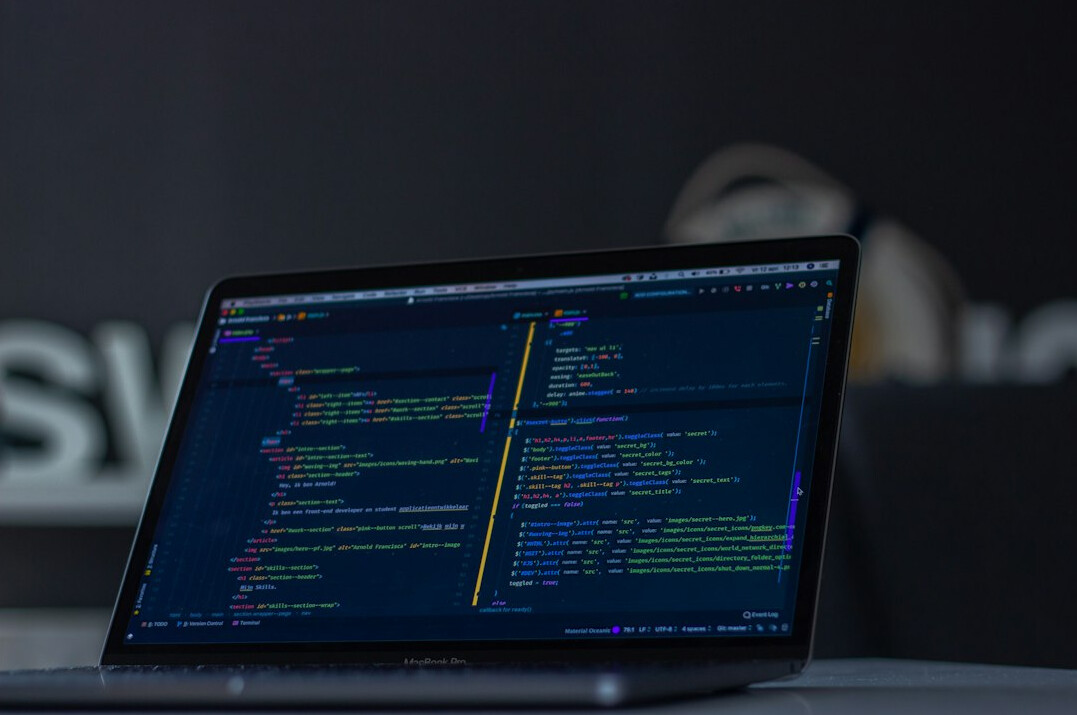 beginner learning code on laptop